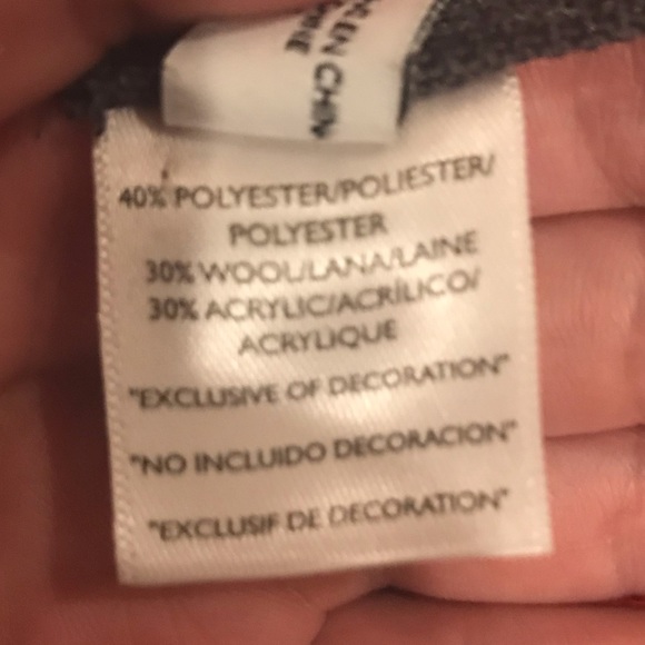 Grey Nine West Wool Blend Hat - Picture 3 of 5